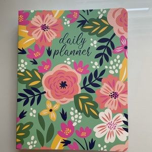 Floral print daily planner
